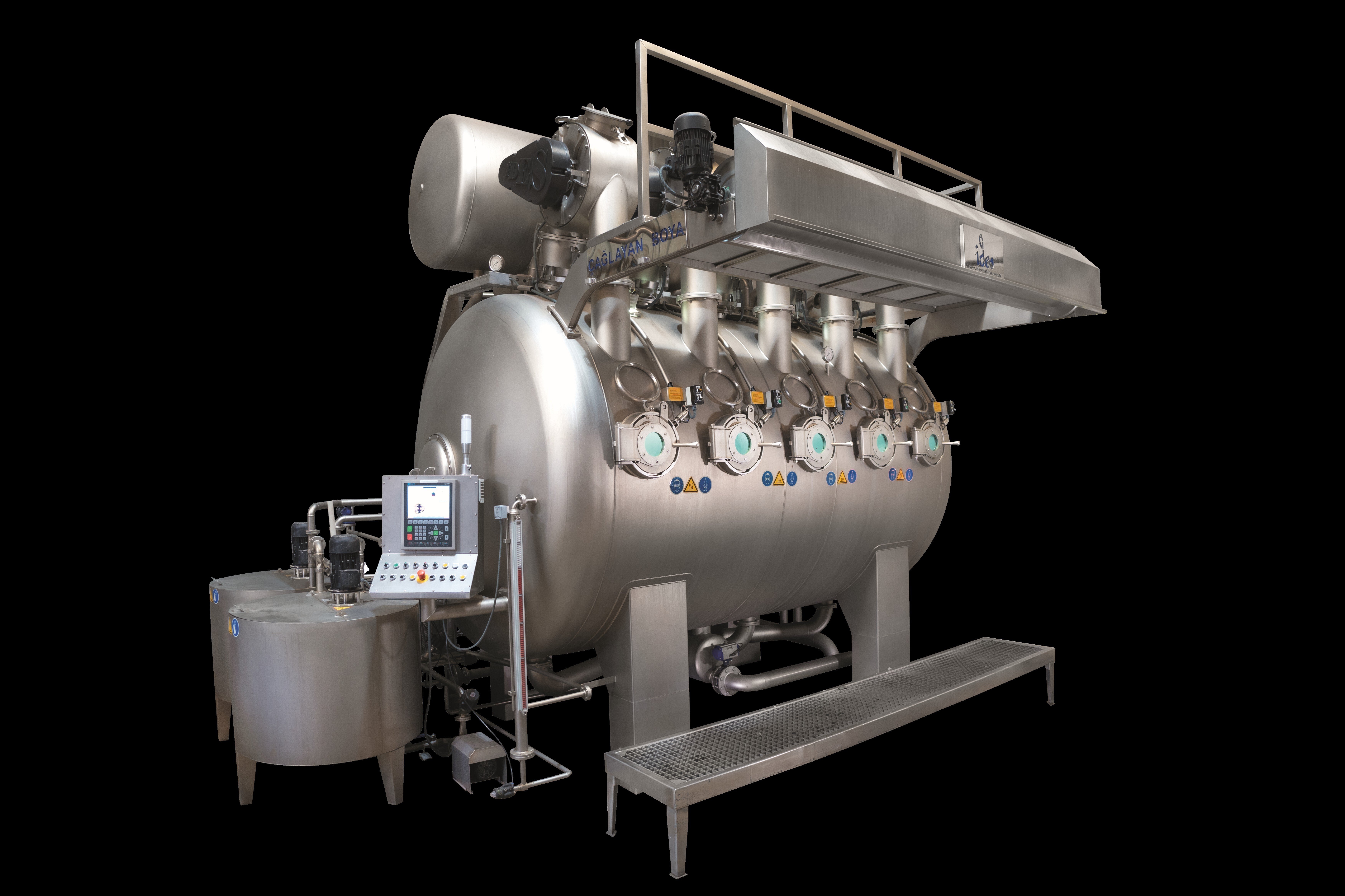 HT MULTI-PLUS (IDES MACHINERY) FABRIC DYEING MACHINE 1000KG-5 CHAMBER