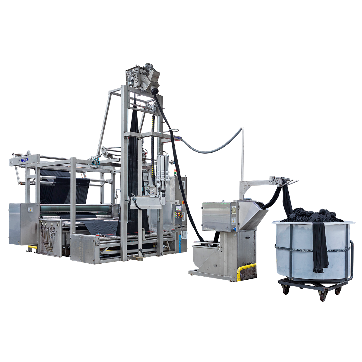 Rope Opening & Slitting & Squeezing Mc Enzym Wash Unit